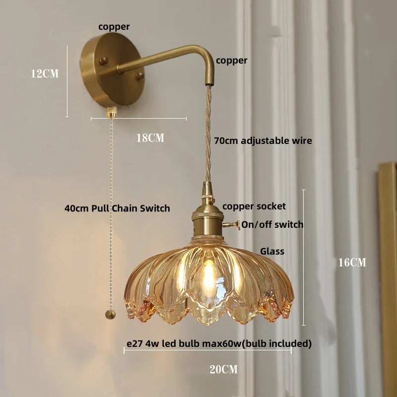 أضواء جدارية ليد DecorBites™ بمفتاح زجاجي أخضر للمطبخ وغرفة النوم وغرفة المعيشة