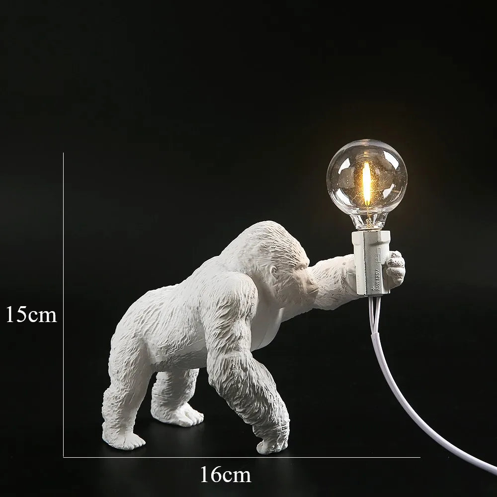 DecorBites™ King Kong Gorilla Resin Table Lamp Night Light for Baby's Bedroom