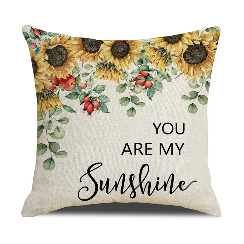 غطاء وسادة كتان DecorBites™ بتصميم زهرة اللافندر لأريكة السيارة، ديكور غرفة المعيشة، غطاء وسادة مزخرف