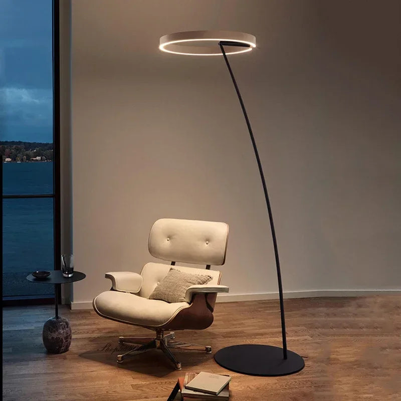 DecorBites™ Circular Luminescence LED Floor Lamp for Living Room Bedroom Hotel Decor
