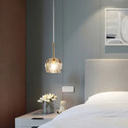 Nordic Modern Crystal Accent Pendant Light