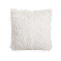 DecorBites™ Beige Tufted Fringed Cushion Cover Cotton Linen Tassel Crochet Pillow Cover