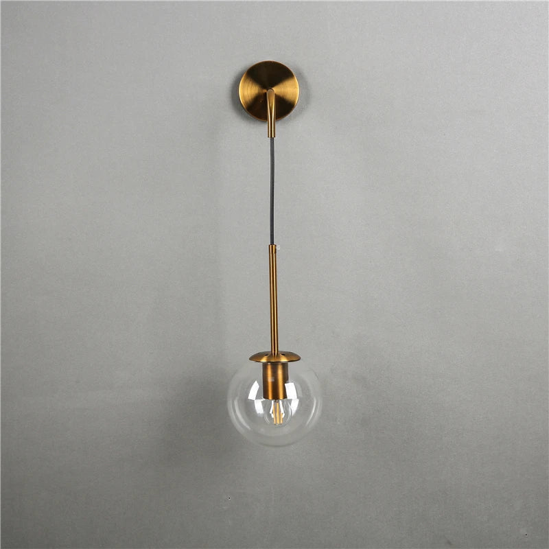 DecorBites™ Glass Ball Wall Lamps for Bedroom, Staircase, Corridor - Modern Nordic Design