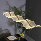 Modern Linear Alloy Pendant Light Chandelier