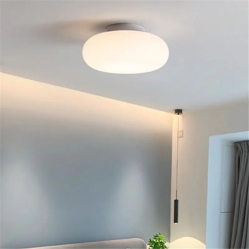 DecorBites™ Itka Pendant Lamp - Minimalist White Lamp Shade for Dining Table, Bedroom, Kitchen