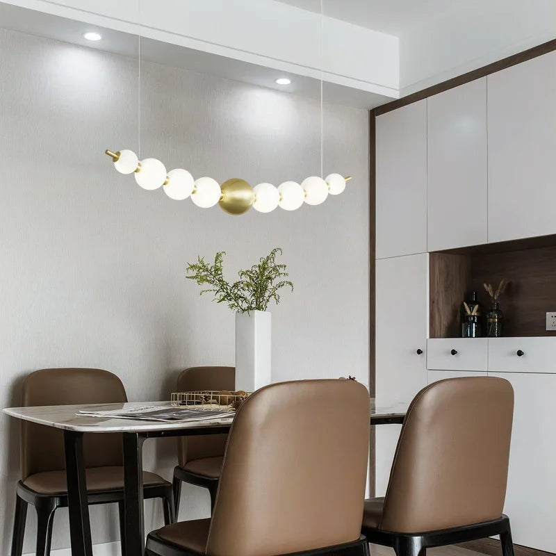 DecorBites™ Acrylic LED Chandelier: Modern Living Room Pendant Lamp