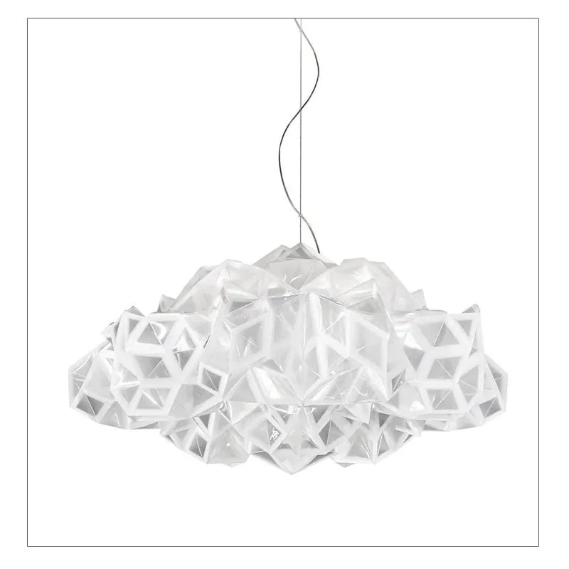 DecorBites™ Clouds White Gold Pendant Light