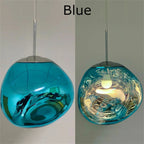 Nordic Lava Pendant Light in Plated PVC Finish