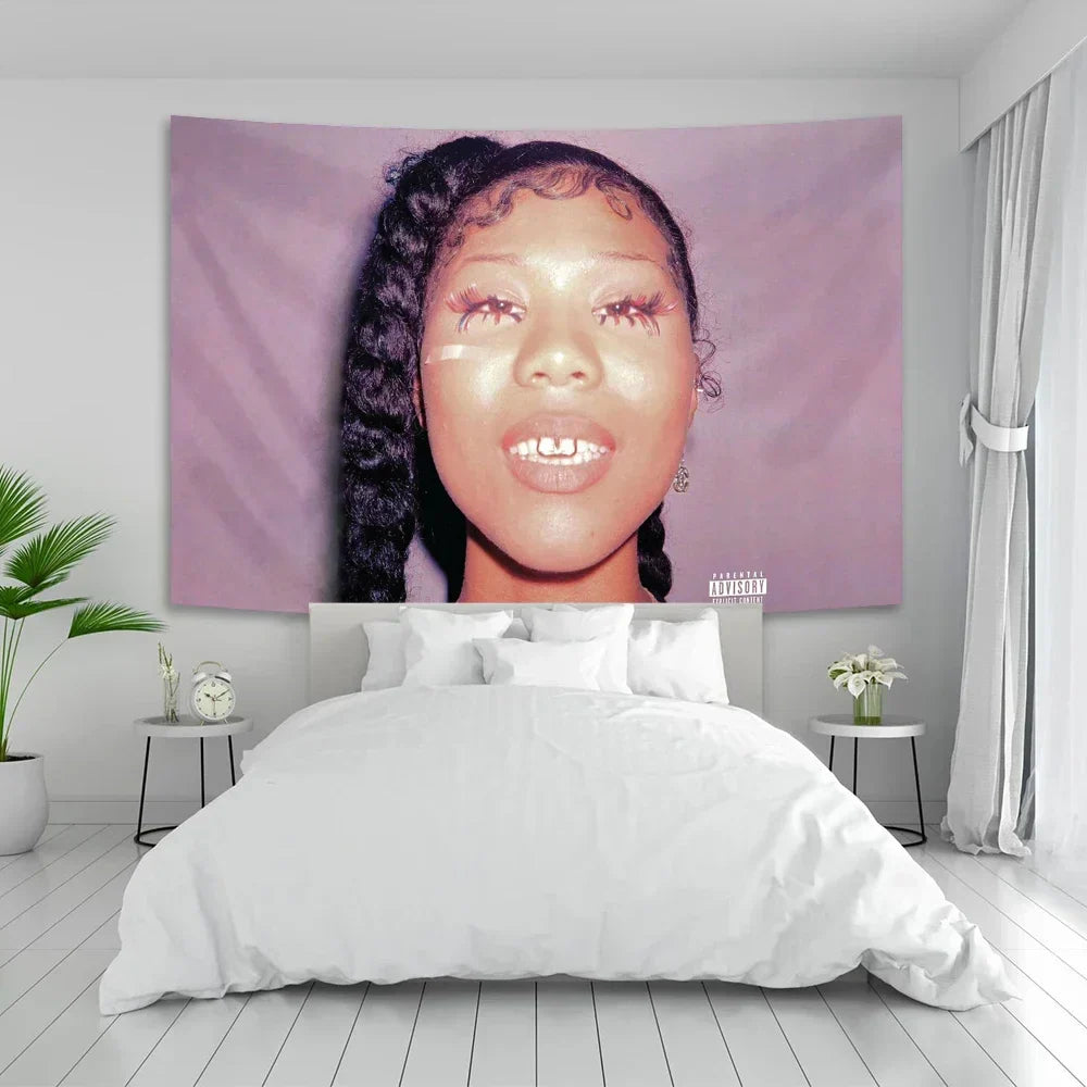 DecorBites™ 21 Savage Tapestry Pop Album Cover Poster for Bedroom Wall Decor