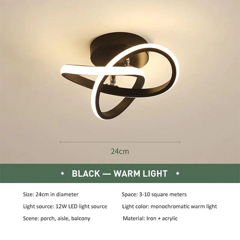 مصباح سقف LED DecorBites™: إضاءة ممر حديثة لسلالم الممرات، المطبخ، العلية الداخلية
