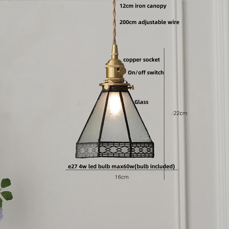 DecorBites™ Clear Glass LED Pendant Lights for Modern Home Decor and Restaurant, 200cm Wire