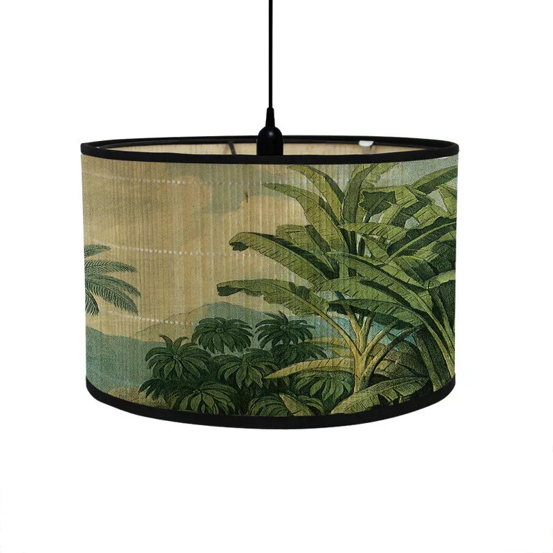 DecorBites™ Bamboo Pendant Light: Retro Chandelier for Home Cafe Bar Decor