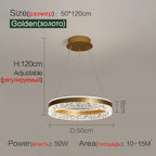 Modern White Ring LED Pendant Light