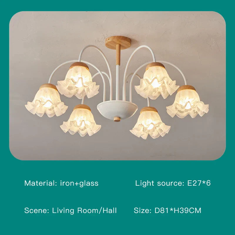 DecorBites™ 2024 Modern Green White Chandelier Ceiling Hanging Lamp for Living Room Dining Bedroom