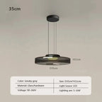 Nordic Glass Pendant Light in Green or Gray
