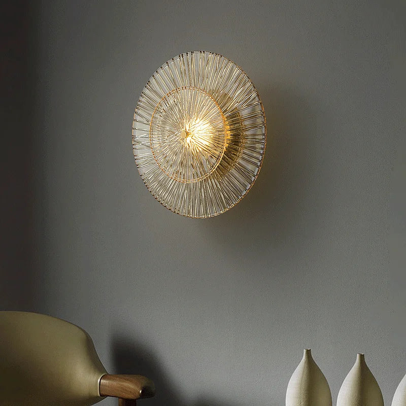 DecorBites™ Elegant Glass Wall Sconces for Luxurious Living Spaces