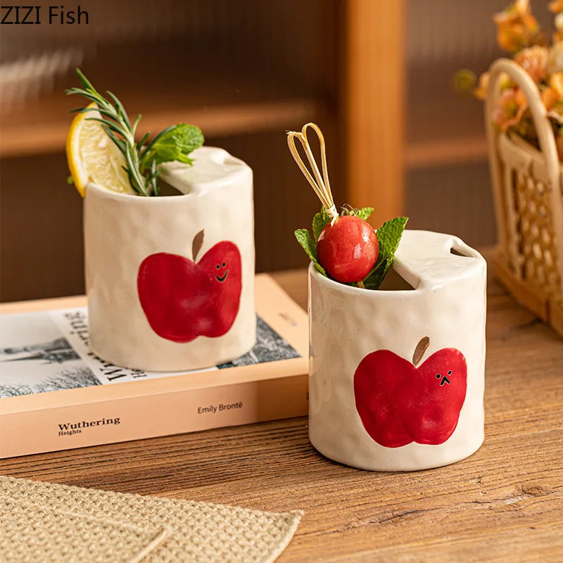 DecorBites™ Cartoon Pattern Porcelain Cup - Creative Coffee Mug for Dining Table