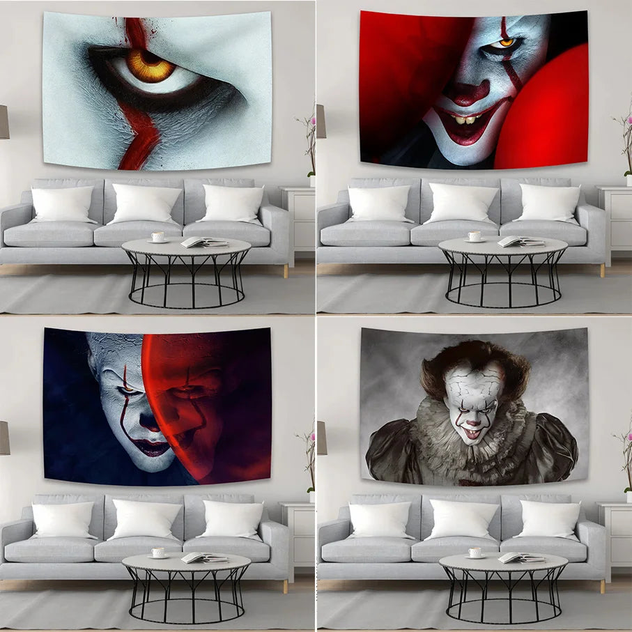 ستائر تابستري بتصميم هالويين مخدرة من DecorBites™ لديكور المنزل بلمسة أفلام الرعب