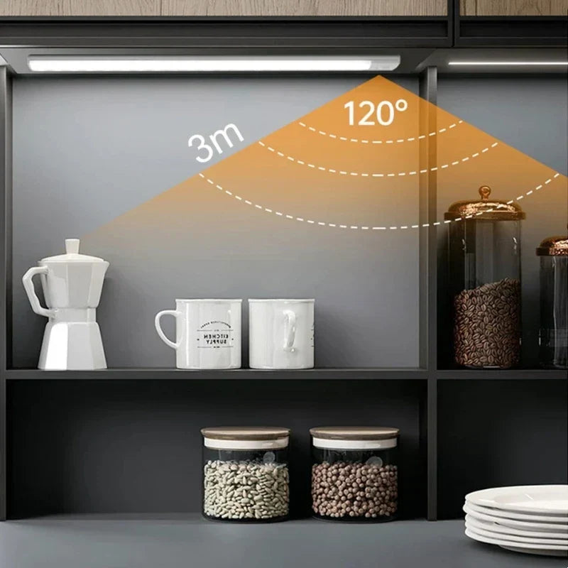 DecorBites™ LED Cabinet Light Wireless Dimming Rechargeable Motion Sensor Wardrobe Night Lamp