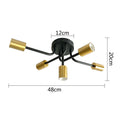 DecorBites™ Brass Ceiling Light: Modern Restaurant Home Decor, E27 Bedroom Kitchen Living Room Fixture