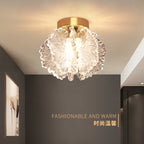 Nordic French Cream Acrylic Flower Pendant Light