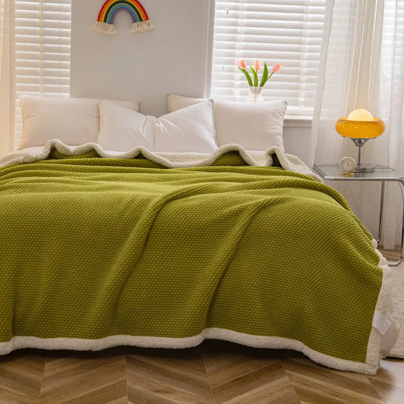 بطانية ديكور بايتس™ عالية الكثافة ذات الطبقات المزدوجة – متعددة الاستخدامات ودافئة ومريحة