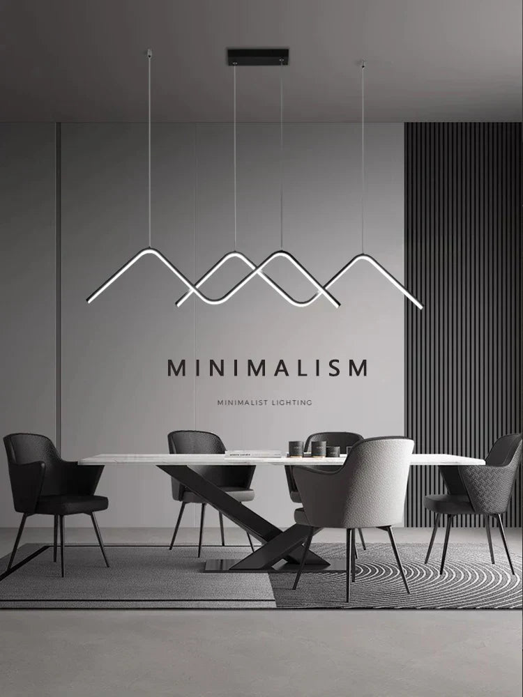 DecorBites™ مصابيح LED هندسية متدلية ثريا إضاءة عصرية بسيطة