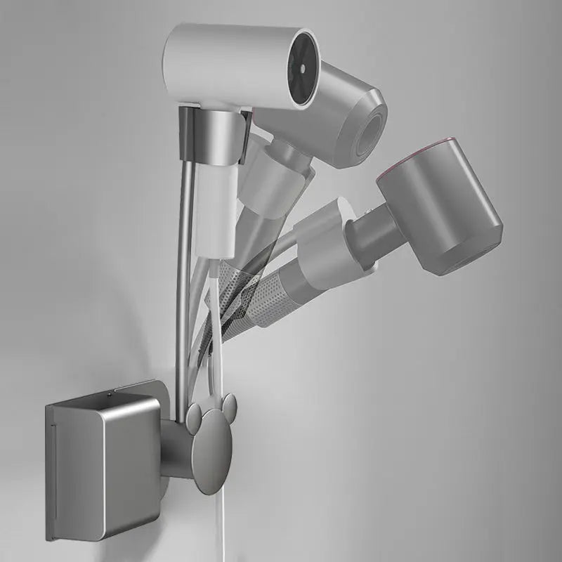DecorBites™ Bathroom Hair Dryer Holder Wall Mount Storage Rack
