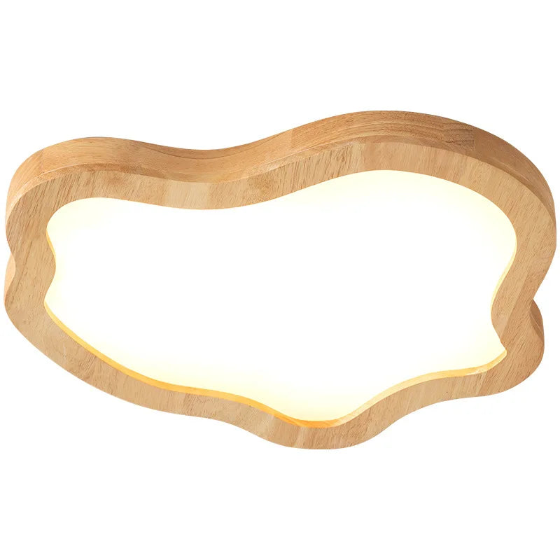 Plafonnier LED en bois en forme de nuage DecorBites™ pour salon moderne de style nordique