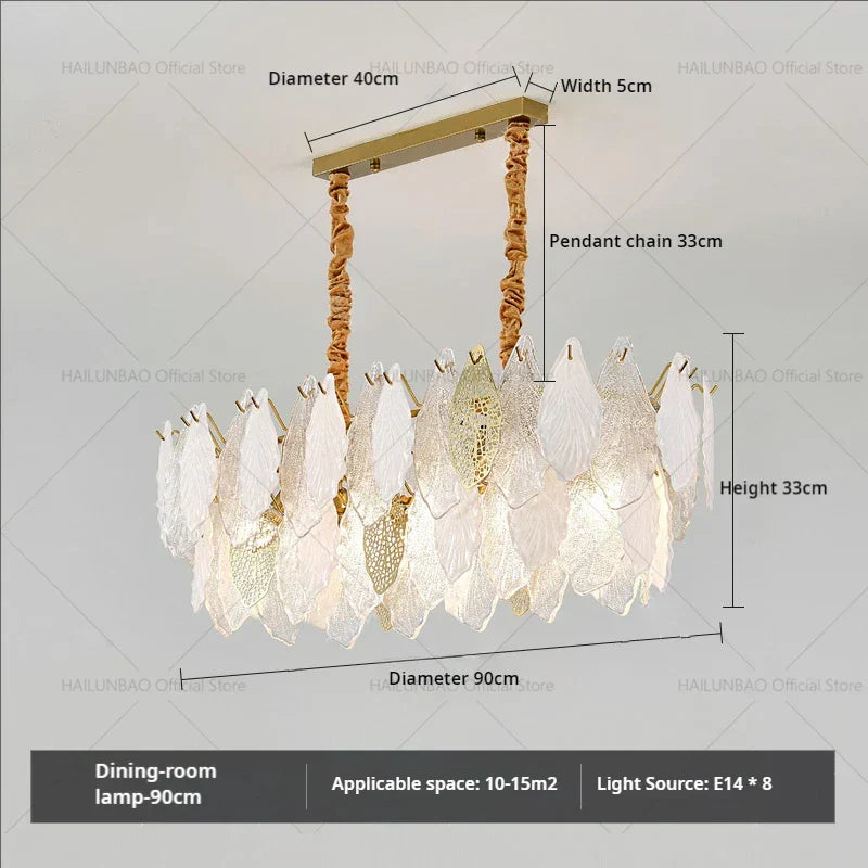 DecorBites™ French Crystal Chandelier for Elegant Living Room, Bedroom, or Restaurant