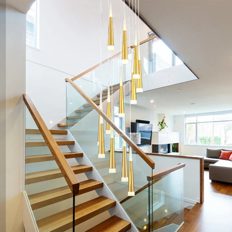 DecorBites™ Elegant LED Ring Chandelier for Living Room Bedroom Kitchen Staircase Lighting