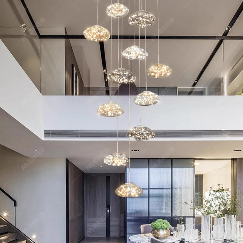 Modern Crystal Multi-Light Pendant Chandelier