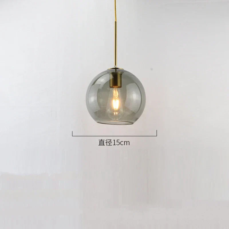 DecorBites™ Glass Ball LED Pendant Lights for Chic Home Decor and Lighting