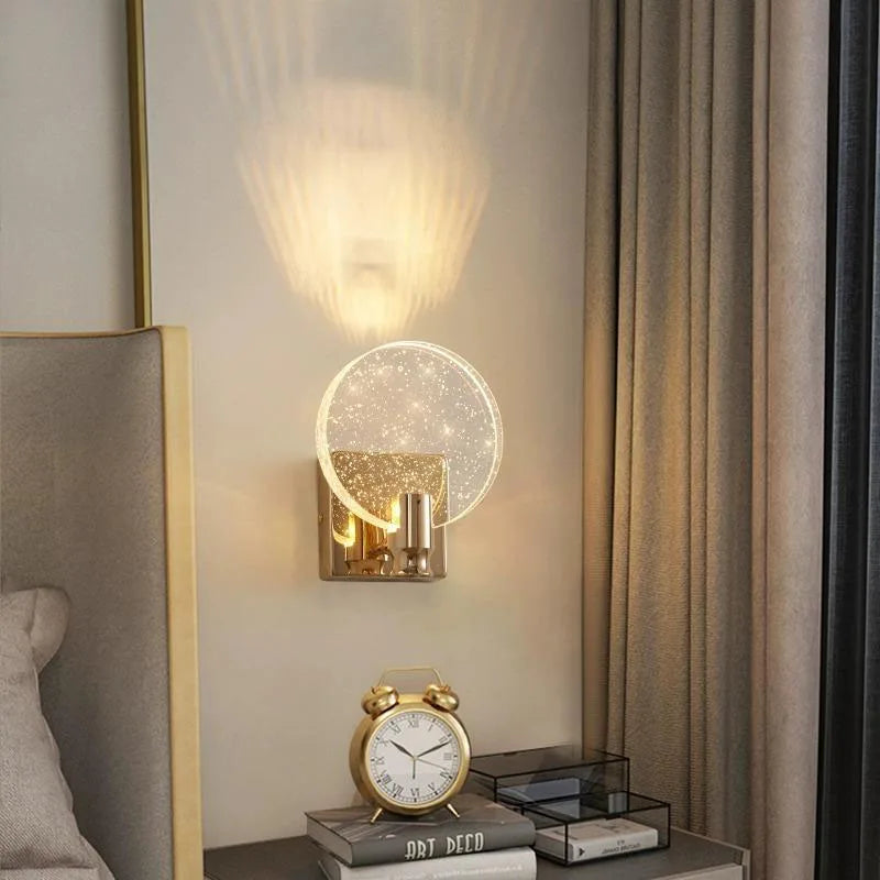 DecorBites™ Crystal Bubble Wall Lamp: Modern Luxury Lighting for Bedroom, Living Room, and Aisle