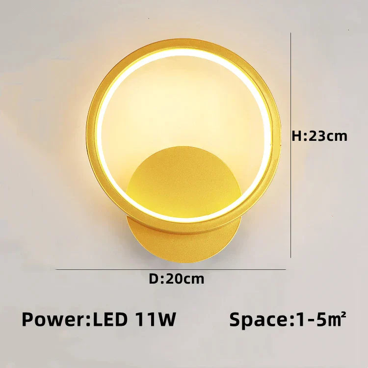 DecorBites™ Gold Plated Luxury LED Wall Lamp for Bedroom & Living Room