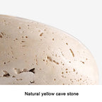 Japanese Wabi-Sabi Yellow Stone Pendant Light