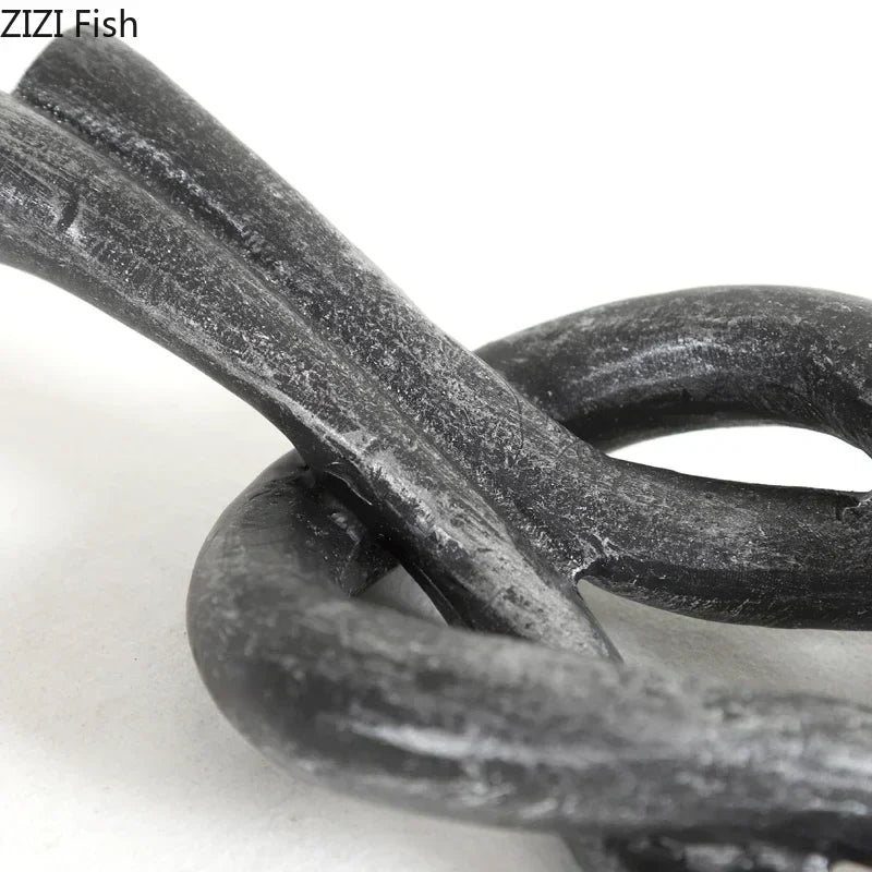 DecorBites™ Geometric Knot Resin Sculpture Desk Decoration Room Aesthetics Artwork