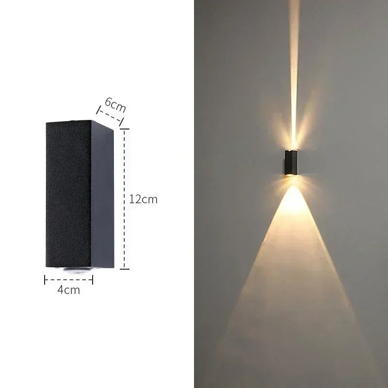 DecorBites™ Aluminum Waterproof Porch Spot Wall Lamp: High Power Indoor Outdoor Light
