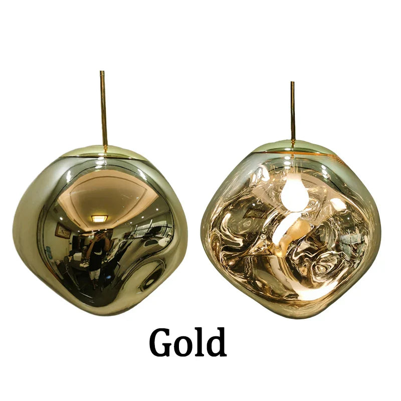 DecorBites™ Glass Lava Pendant Lights: Modern Nordic Loft LED Ceiling Hanging Lamp Fixture