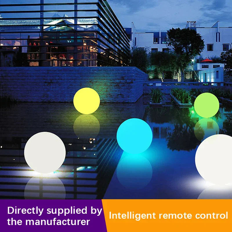 مصباح كروي LED من DecorBites™ للساحات والحدائق الخارجية - مصباح إضاءة للمناظر الطبيعية قابل لإعادة الشحن