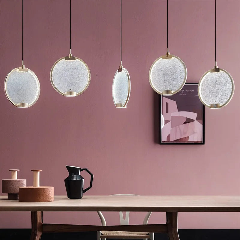 DecorBites™ Glass Horo LED Pendant Light - Art Deco Signal Headlight for Home, Bar, Kitchen