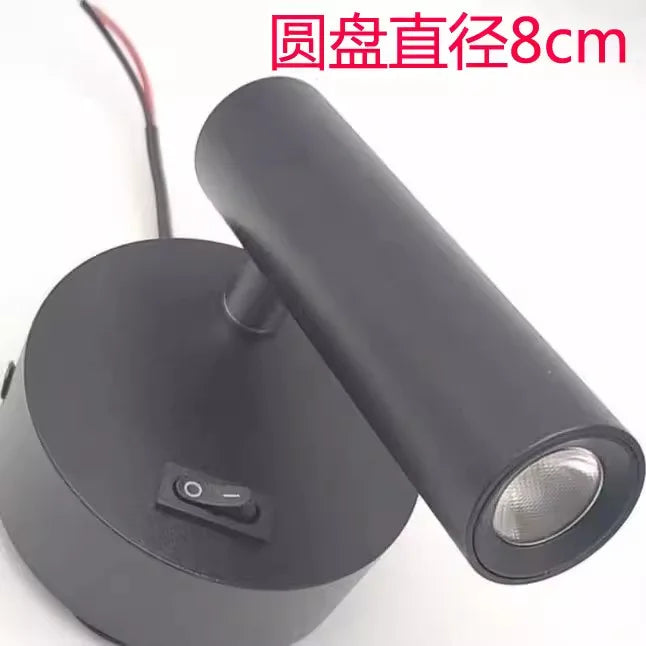 DecorBites™ Adjustable Bedside LED Wall Lamp for Modern Hotel Guest Rooms