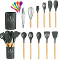 DecorBites™ 13-Piece Silicone Kitchen Utensils Set with Storage Box | Heat-Resistant Cooking Tools and Baking Accessories