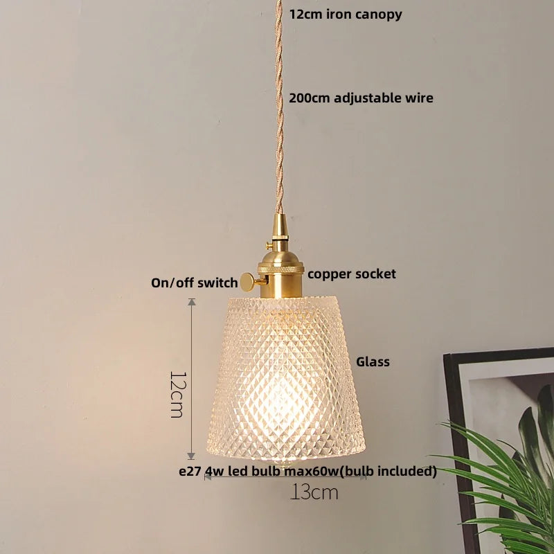 DecorBites™ Iron Lampshade LED Pendant Lights, Adjustable Modern Hang Lamp
