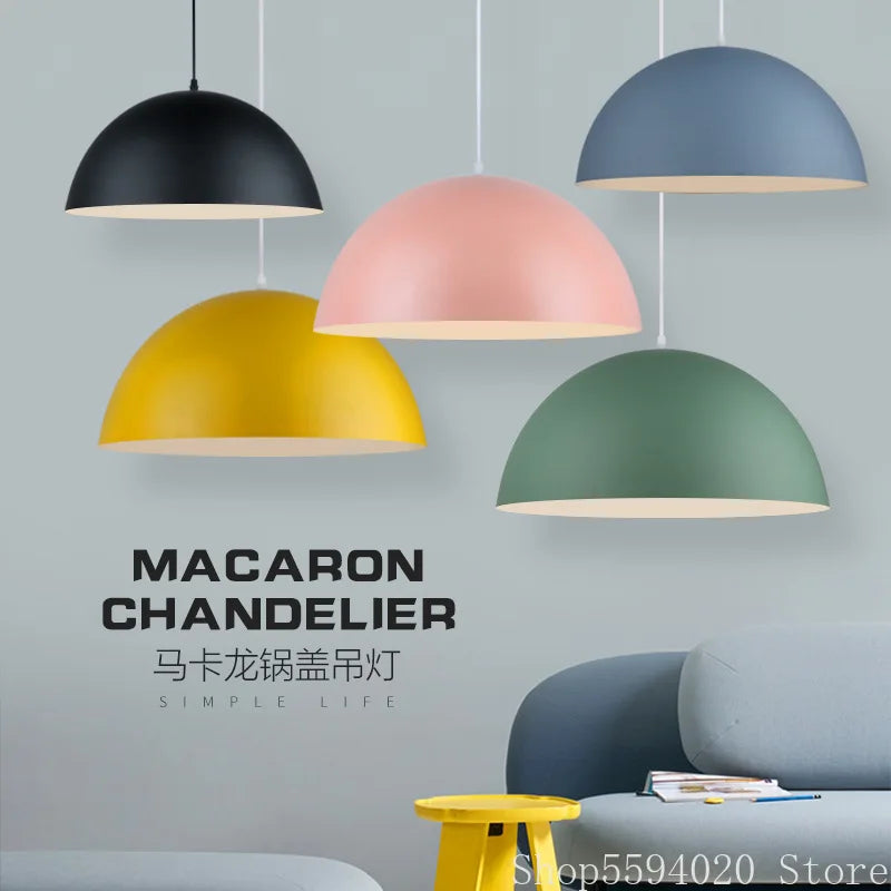 DecorBites™ Iron Lustre Pendant Lights: Modern Nordic Bar Counter Hanging Lamp Fixture for Home Decor
