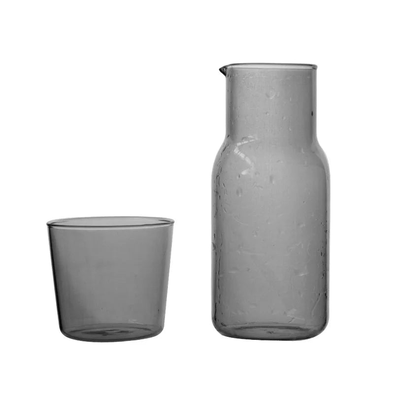 DecorBites™ 500ML Borosilicate Glass Tea Pot Cold Water Milk Cup Simple Creative Pot