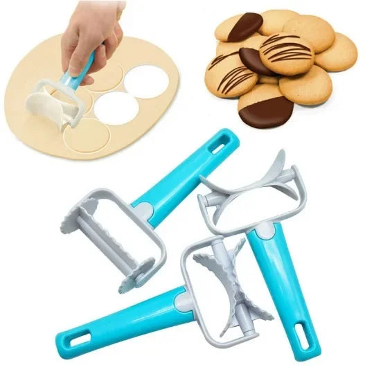 DecorBites™ Dough Cutter and Dumpling Maker: Kitchen Pastry Tools for Homemade Dumplings, Pies, and Cookies