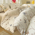 DecorBites™ Double-Layer Yarn Printed Cotton Quilt Cover Set - Queen/King/Double/Single Bed