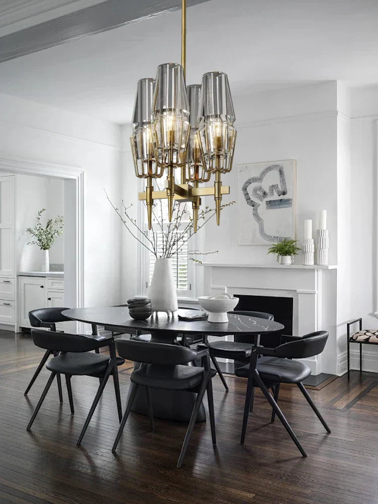 DecorBites™ Crystal Bronze Pendant Lamp for Dining Room LED Dimmable Lighting