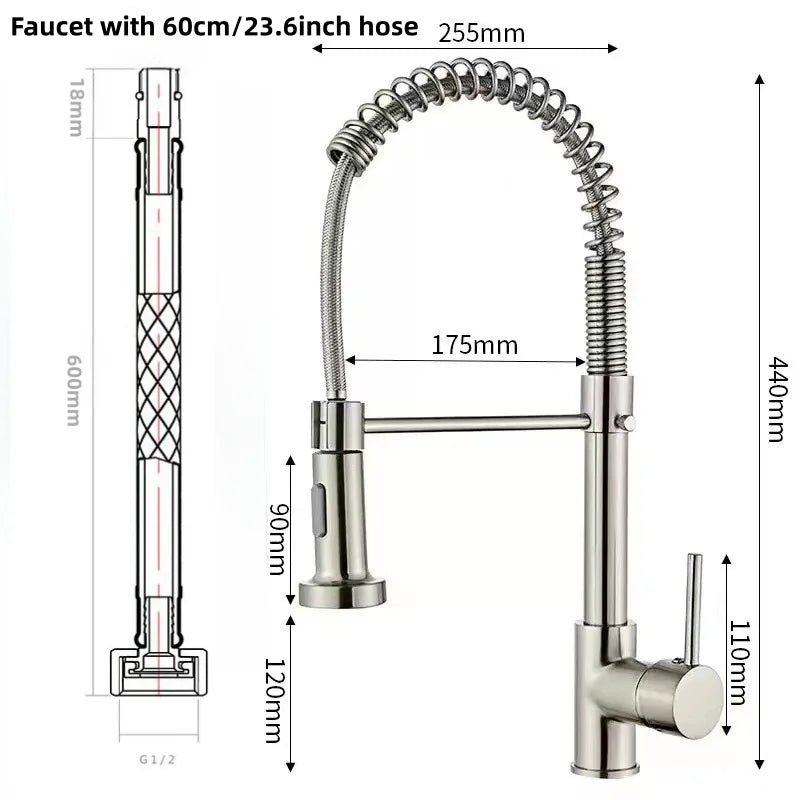 خلاطات DecorBites™ الفاخرة للمطابخ والحمامات، صنابير حوض المطبخ والمغسلة
